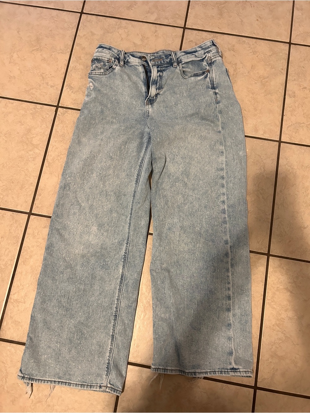 Wide Leg Light Blue Women's Jeans